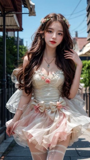 Romantic Rosette dress