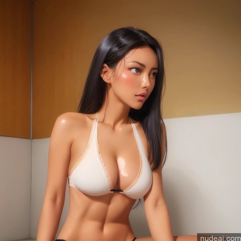 Nude Nagatoro Hayase, Hair Ornament, Brown Eyes, Hairclip ,dark Skin, Black Hair Woman One Perfect Boobs Skinny Perfect Body Pubic Hair Tanned Skin 18 Soft Anime Crisp Anime Warm Anime Front View T-pose Squatting Straddling