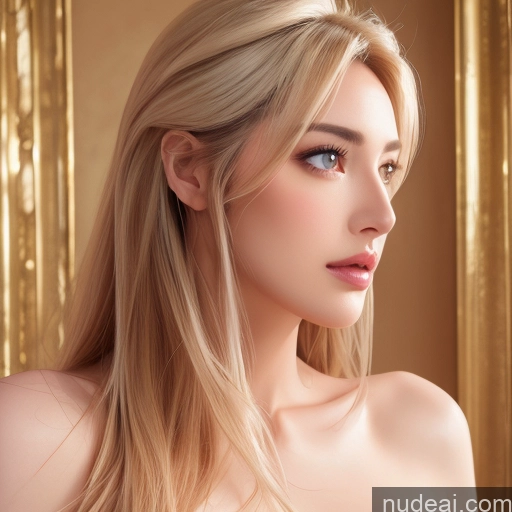 biały blond przedni widok chudy topless kobieta lata 30 jaśniejsza skóra jeden l