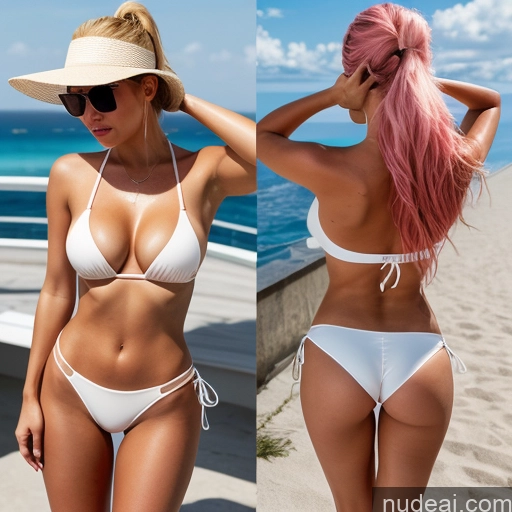 ai nude image of pics of Busty Big Ass Tanned Skin 18 Pink Hair Messy Ponytail Bangs White Latina Illustration Warm Anime 3d Oasis Back View Cumshot Bending Over Nude Woman + Man Milf