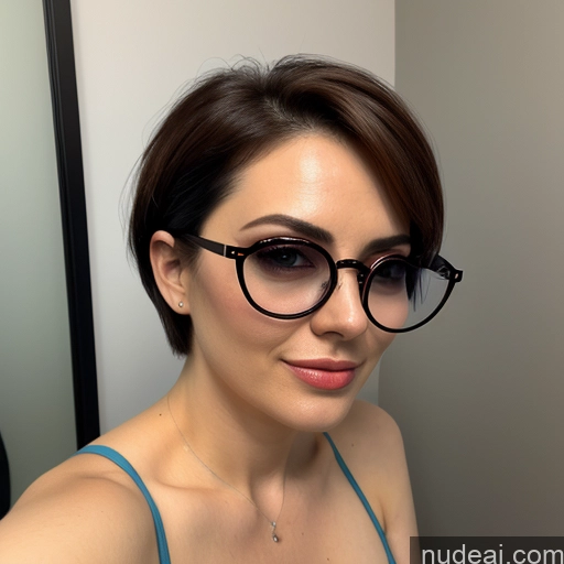 related ai porn images free for Woman One Busty Perfect Boobs Glasses Beautiful Thick Short Short Hair Fairer Skin 20s Seductive Brunette Straight White Mirror Selfie Bedroom Front View Blowjob Nude Gaming Detailed