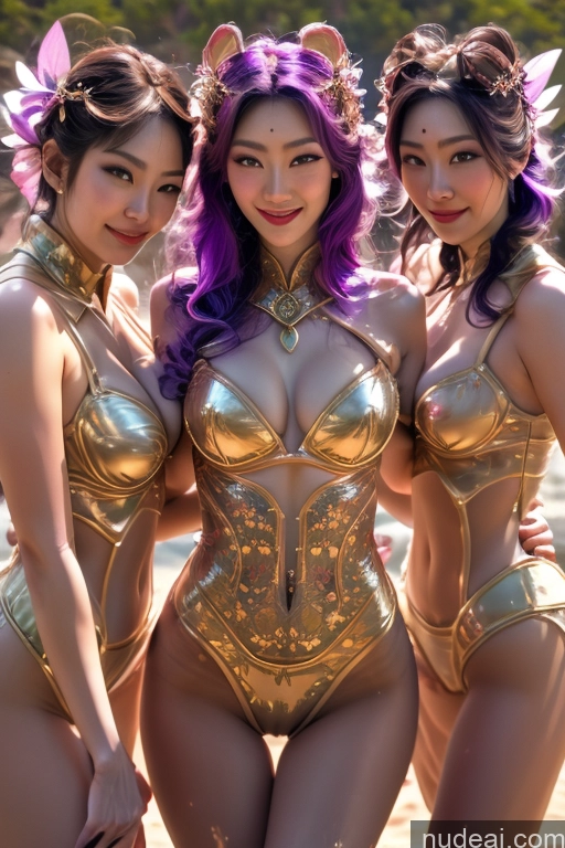 Art By Mooncryptowow Beach MuQingQing Kasumi Fairy Fallout Youhua Spread Pussy Laughing Purple Hair