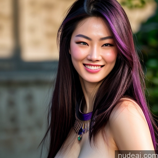 MuQingQing Kasumi 18 Happy Purple Hair Nude