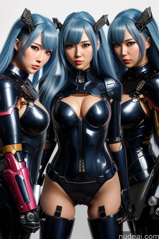 related ai porn images free for 1girl SuperMecha: A-Mecha Musume A素体机娘 Blue Hair