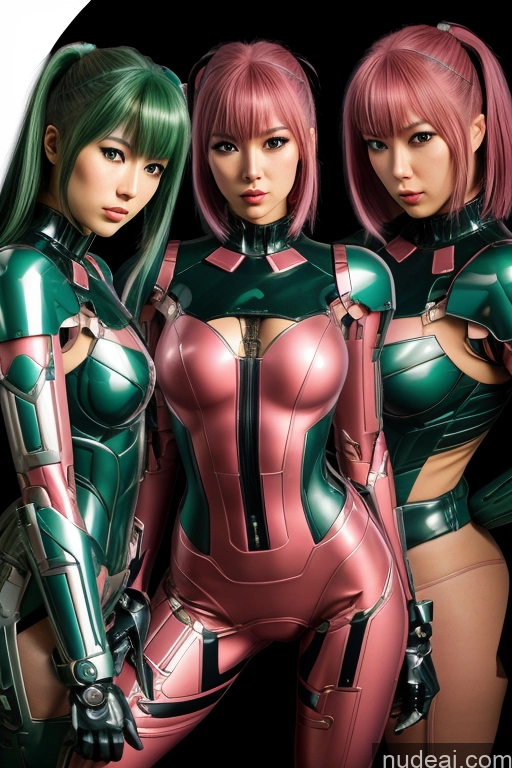related ai porn images free for 1girl SuperMecha: A-Mecha Musume A素体机娘 Green Hair