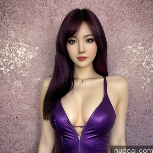 1girl Hu Tao: Genshin Impact Cosplayers Purple Hair