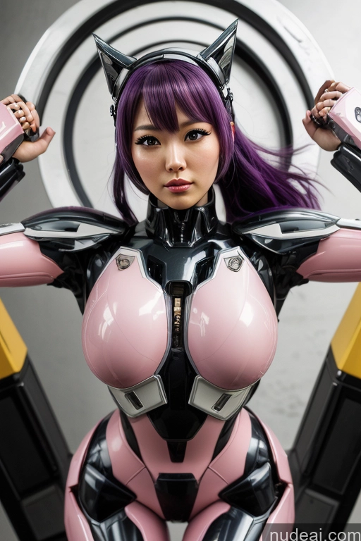 related ai porn images free for 1girl SuperMecha: A-Mecha Musume A素体机娘 Purple Hair