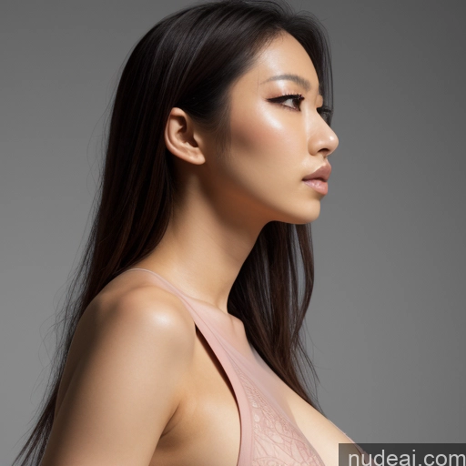 Asian Jpn-girl Skin Detail (beta) Detailed Jewelry Fellatio (Side View)