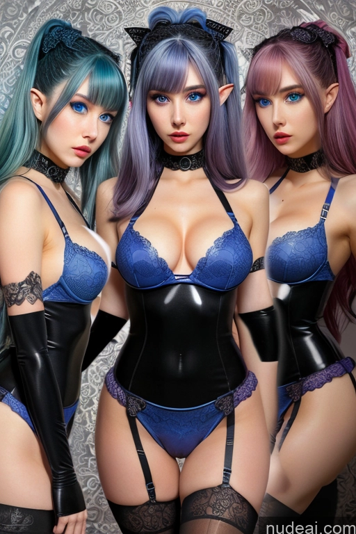 related ai porn images free for Hayatedol, 1girl Nude Cleavage Perfect Boobs Deep Blue Eyes Green Hair Purple Hair Pink Hair Better Leggins - Goth