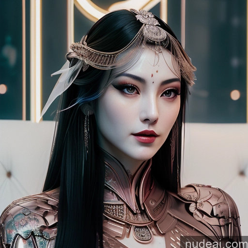 related ai porn images free for Girl Futuristicbot V2 MuQingQing Blue Hair Nude
