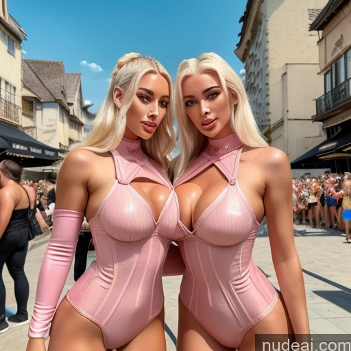 related ai porn images free for (Double)-Paizuri Two Bimbo Nude Several Full Frontal Beach