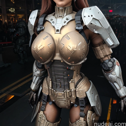 ai nude image of pics of Nude 1girl Busty Mecha Musume + Gundam + Mecha Slider Two Several Dream Mecha Girl Science Fiction Style Cyberpunk EdgHalo_armor, Power Armor, Wearing EdgHalo_armor,