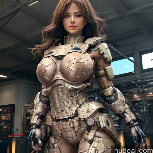 ai nude image of pics of Nude 1girl Busty Mecha Musume + Gundam + Mecha Slider Two Several EdgHalo_armor, Power Armor, Wearing EdgHalo_armor,