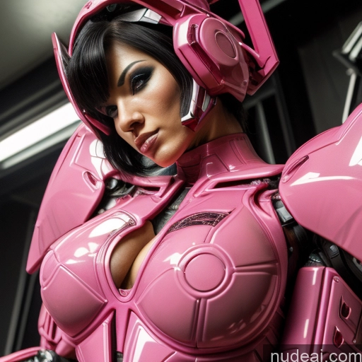 ai nude image of pics of Cyborg Woman Bobcut Asian Latina Front View Black Hair Purple Hair Busty Abs Neon Lights Clothes: Purple Muscular Bodybuilder SSS: A-Mecha Musume A素体机娘 REN: A-Mecha Musume A素体机娘 SuperMecha: A-Mecha Musume A素体机娘