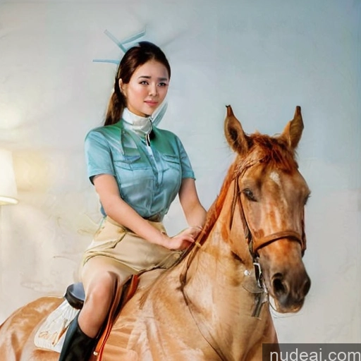 ai nude image of pics of Ahri Wooden Horse Equitation Stewardess Uniform