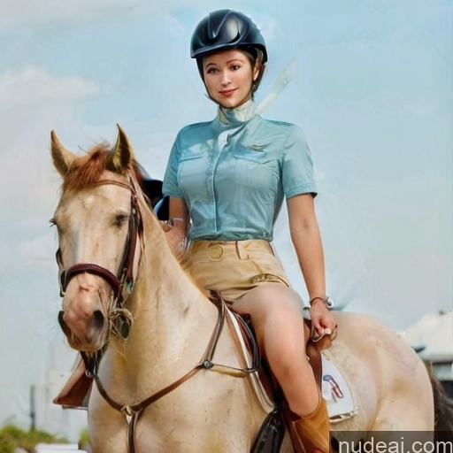 ai nude image of pics of Ahri Wooden Horse Equitation Stewardess Uniform