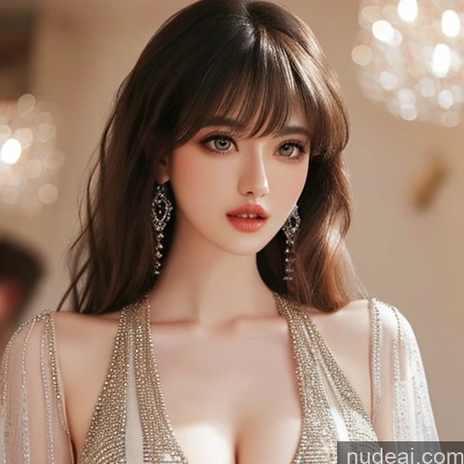 related ai porn images free for Bangs Wavy Hair Wedding Dress Extension (Champagne)