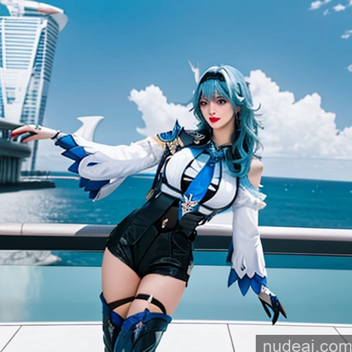 related ai porn images free for Bangs Wavy Hair Looking At Sky Eula: Genshin Impact Cosplayers