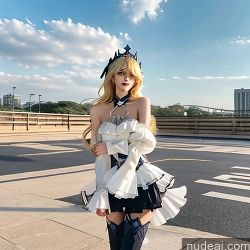 related ai porn images free for Bangs Wavy Hair Looking At Sky Fischl: Genshin Impact Cosplayers