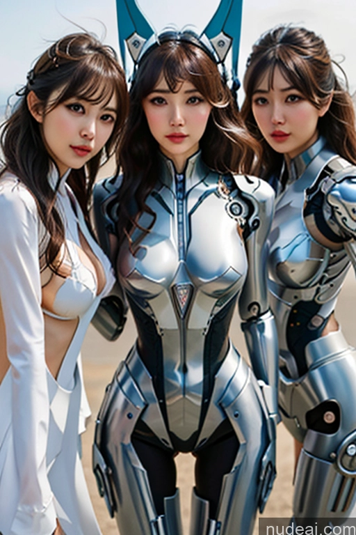 related ai porn images free for Nude Bangs Wavy Hair Looking At Sky ARC: A-Mecha Musume A素体机娘