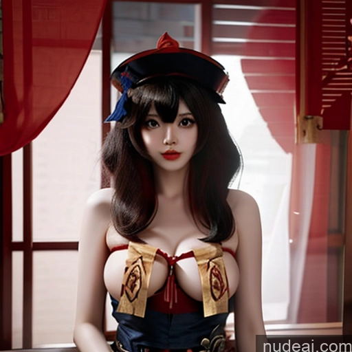 related ai porn images free for Erotic-Jiangshi-China-Zombie Nude Hu Tao: Genshin Impact Cosplayers Bangs Wavy Hair