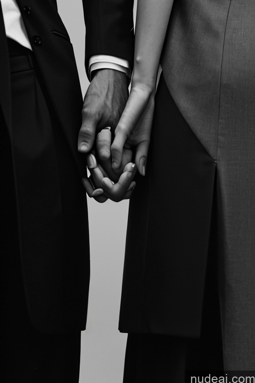 שתיים אישה + גבר ידיים מתפללות, אצבעות שלובות, ידיים משלהן יחד