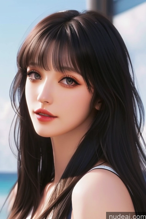 related ai porn images free for Bangs Wavy Hair Looking At Sky ChloeNightWing