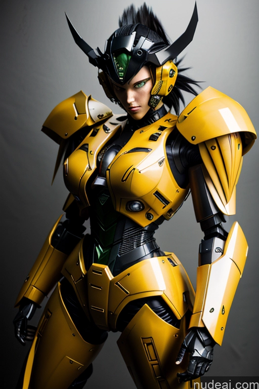 ai nude image of araffed woman in a yellow suit posing for a picture pics of REN: A-Mecha Musume A素体机娘 SuperMecha: A-Mecha Musume A素体机娘 A1: A-Mecha Musume A素体机娘 Super Saiyan 4 Super Saiyan