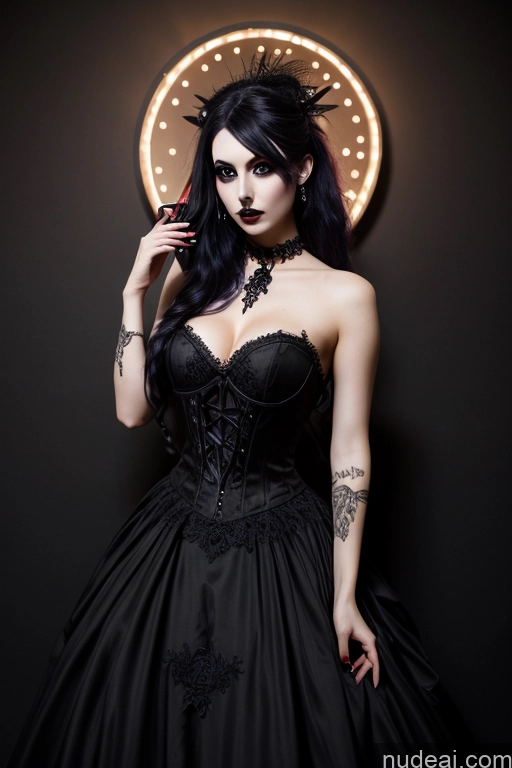teilweise nackt viktorianisch Alternative Gothic Vampir Goth Gals V2 dunkle Bele
