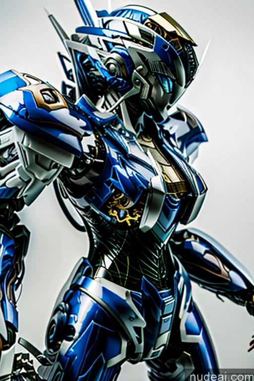 ai nude image of araffes of a blue and white robot with a sword pics of Mech Suit Fantasy Armor Sci-fi Armor SSS: A-Mecha Musume A素体机娘 REN: A-Mecha Musume A素体机娘 ARC: A-Mecha Musume A素体机娘 SuperMecha: A-Mecha Musume A素体机娘 A1: A-Mecha Musume A素体机娘 Gold Jewelry Deep Blue Eyes Rainbow Haired Girl
