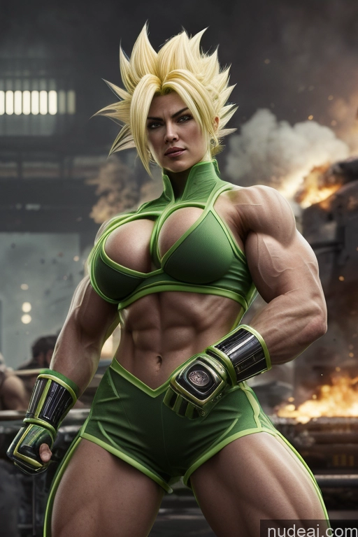 related ai porn images free for Super Saiyan Busty Neon Lights Clothes: Green Front View Green Hair Muscular Several Two Science Fiction Style Neon Lights Clothes: Red Neon Lights Clothes: Orange Battlefield Cyborg