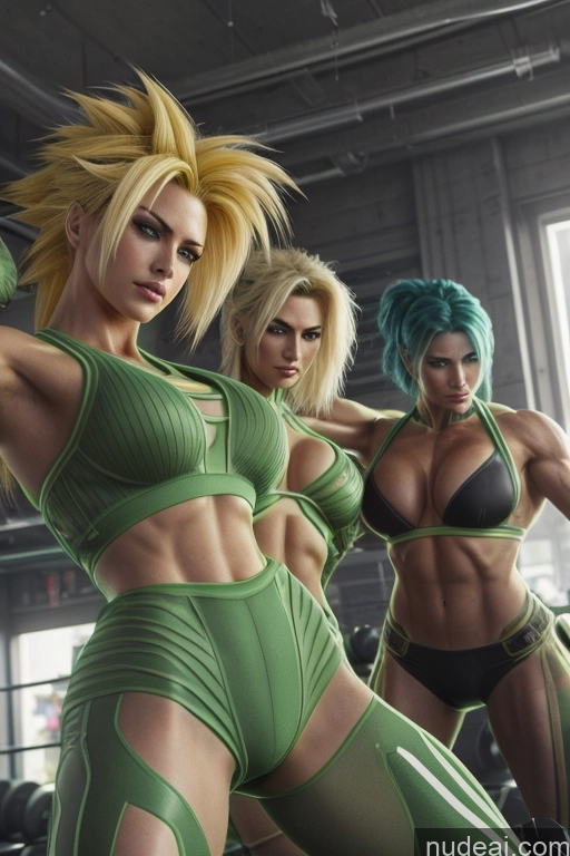 related ai porn images free for Super Saiyan Busty Neon Lights Clothes: Green Front View Green Hair Muscular Several Two Science Fiction Style Neon Lights Clothes: Red Neon Lights Clothes: Orange Battlefield Cyborg Woman