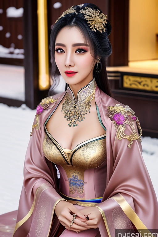 TangWuTong Busty Snow Gold Jewelry Diamond Jewelry Hanfu V7