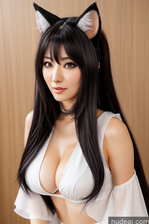 related ai porn images free for Ahri, 1girl, Long Hair, Animal Ears, Whisker Markings, Korean Clothes, Cleavage, Detached Sleeves