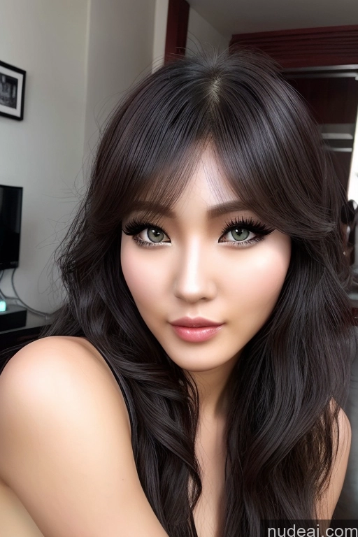 related ai porn images free for Ning Rong Rong Bangs Wavy Hair