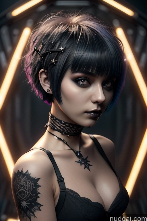 related ai porn images free for Nude Close-up View Rainbow Haired Girl Braided Perfect Boobs Short Hair Gothic Punk Girl Milf Stargazing