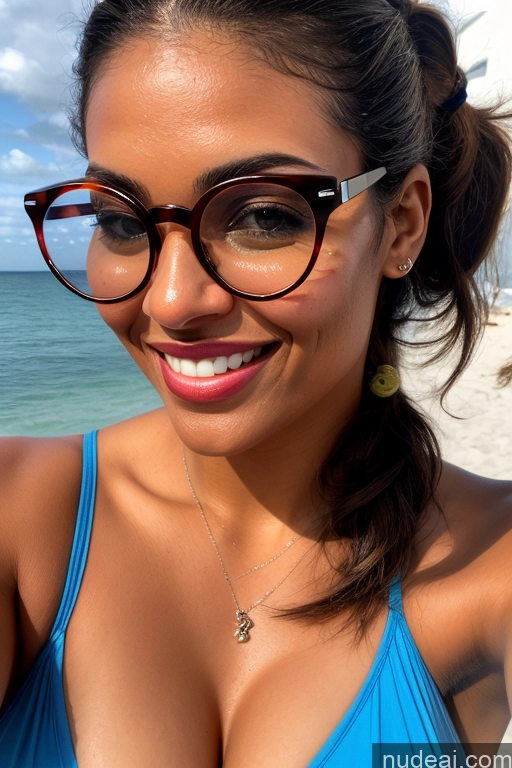 related ai porn images free for Model One Beautiful Glasses Perfect Boobs Dark Skin 20s Happy Brunette Pigtails Brazilian Mirror Selfie Beach Front View Cumshot Nude Partially Nude Jewelry Bright Lighting Detailed