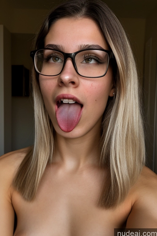 related ai porn images free for Short Skinny Glasses 18 Ahegao White