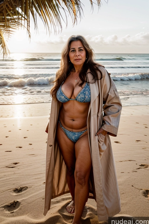 Milf One Busty Big Ass 70s Long Hair Indian Beach Oversized Clothing Coat Satin