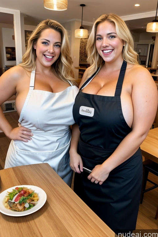 related ai porn images free for Huge Boobs Thick Chubby Fat 30s Laughing Happy Blonde Apron Restaurant Topless Blowjob Busty Woman Mirror Selfie Two