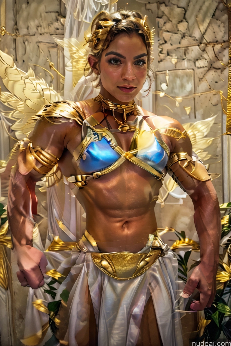 related ai porn images free for Superheroine Muscular Superhero Slavekini, Aka Slave Leia Outfit Powering Up Captain Marvel Abs Menstoga, White Robes, In White And Gold Costumem, Gold Headpiece, Gold Belt, Gold Chain Fairy