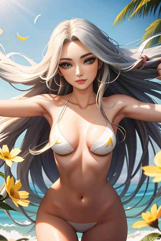 Woman Skinny Fairer Skin Long Hair 18 Nude Topless Asian Small Tits Soft + Warm Short Blonde Pixie Beach