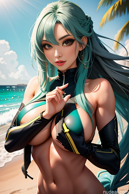 related ai porn images free for Woman Huge Boobs Big Ass Big Hips Long Hair Asian Several Detailed Milf Perfect Boobs Perfect Body 20s Ahegao One Green Hair Bangs Cyberpunk Beach Blowjob Nude
