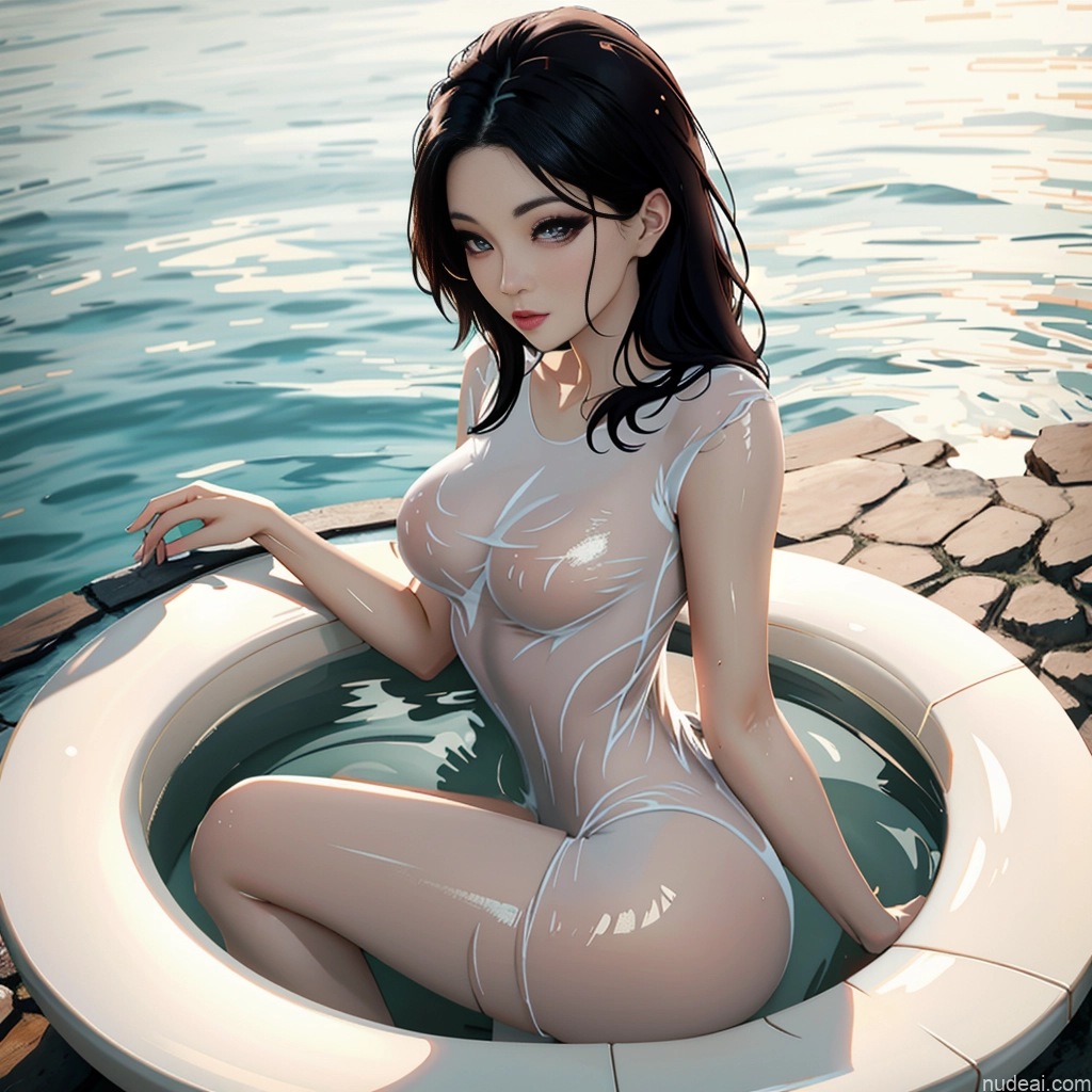Woman One Perfect Boobs Small Ass 20s Asian Shower Nude Pose Legs Up Beautiful Wet T-Shirt Fr4z3tt4
