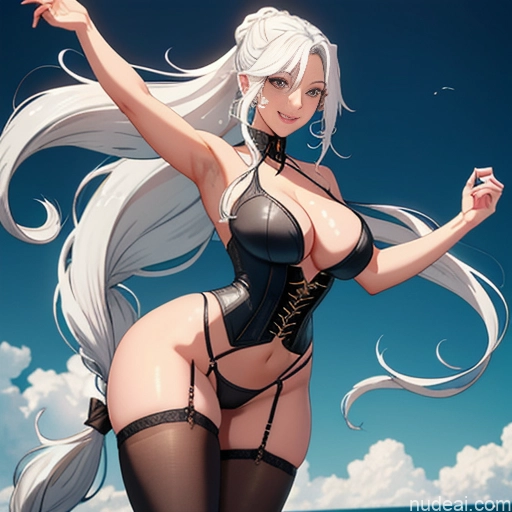 related ai porn images free for White Hair 20s One Big Ass Big Hips Perfect Body Long Hair Ahegao Happy Braided Corset Bending Over