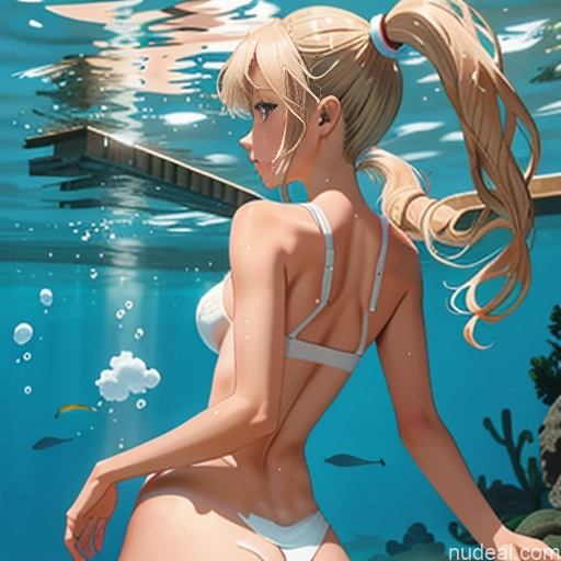 related ai porn images free for Sorority One Skinny Small Tits Small Ass Short Better Swimwear One Piece V2 18 Blonde Pigtails White Soft Anime Underwater Back View