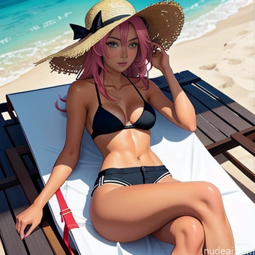 related ai porn images free for Small Ass 18 Pink Hair Tanned Skin Black Soft Anime Fishnet Short Shorts