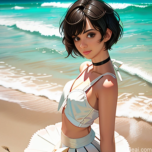 weicher Anime schlank Weiß unordentlich Strand kurz kleiner Arsch Schwesternscha