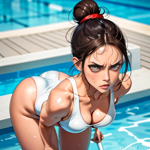 related ai porn images free for One Sorority Skinny Big Ass 20s Brunette Hair Bun White Soft Anime Teacher Pool Bending Over Stylish One Piece Swimsuit Angry