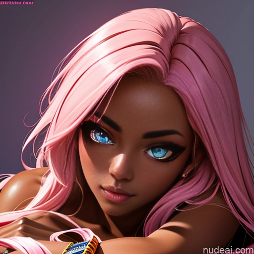 related ai porn images free for One Cute Monster Dark Skin 18 Pink Hair